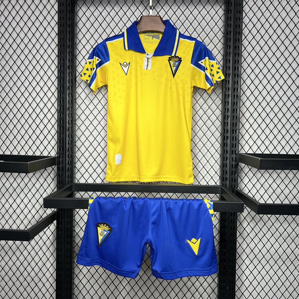 Cádiz Cadiz 24-25 Home Stadium Kids Kit - ManixJersey