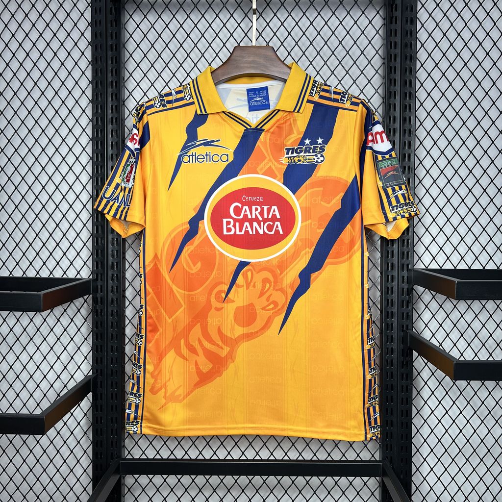 Retro Tigres UANL 1997-98 Home Stadium Jersey - ManixJersey