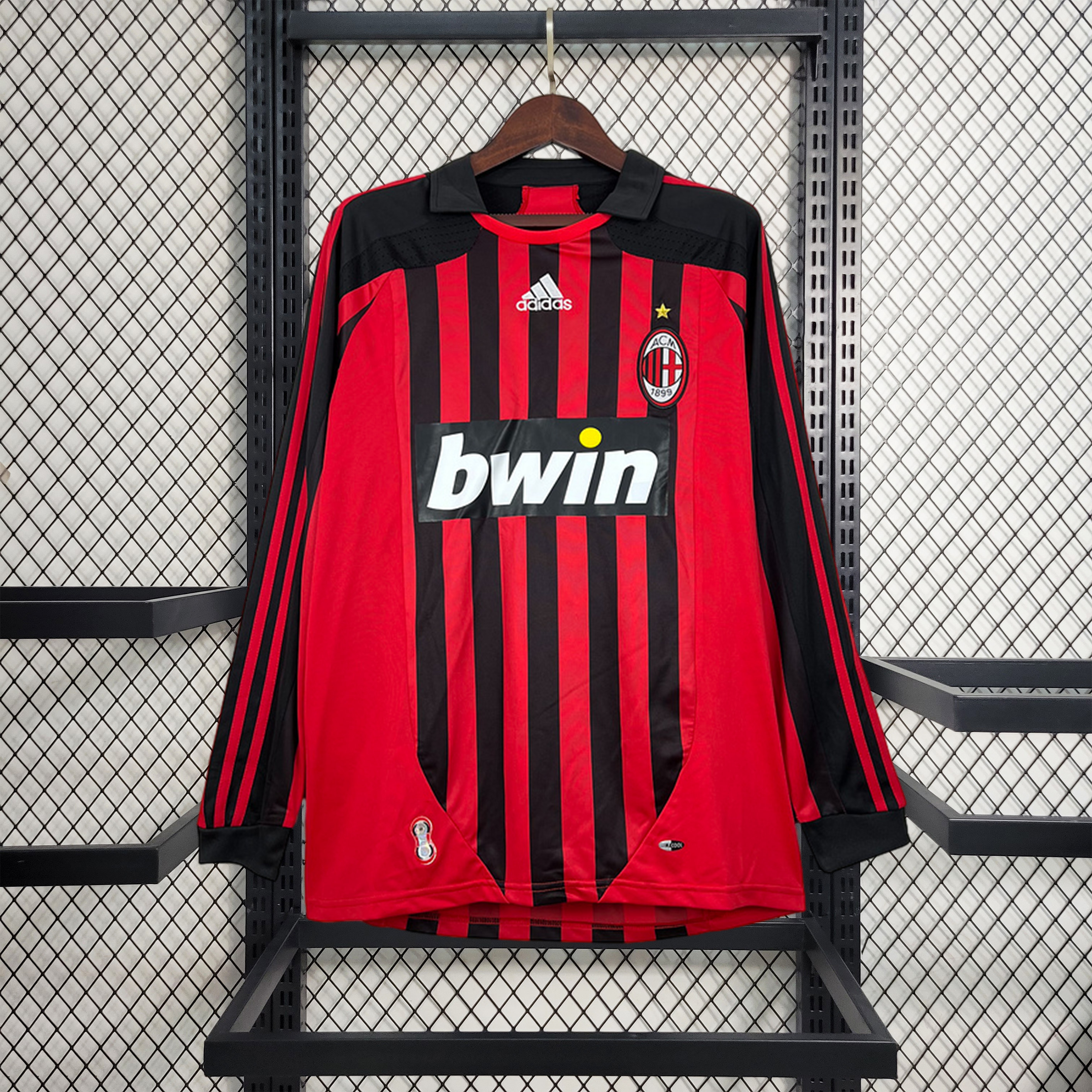 Retro AC Milan 2007-08 Home Long Sleeve Jersey - ManixJersey