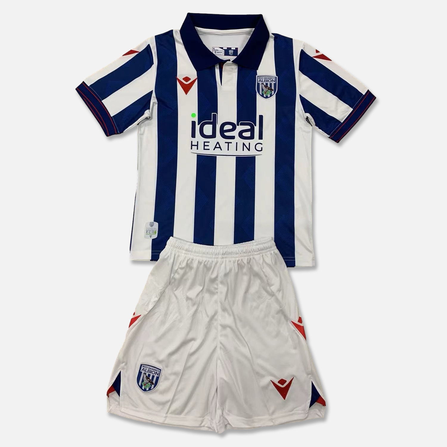 West Bromwich 24-25 Home Kids Kit - ManixJersey