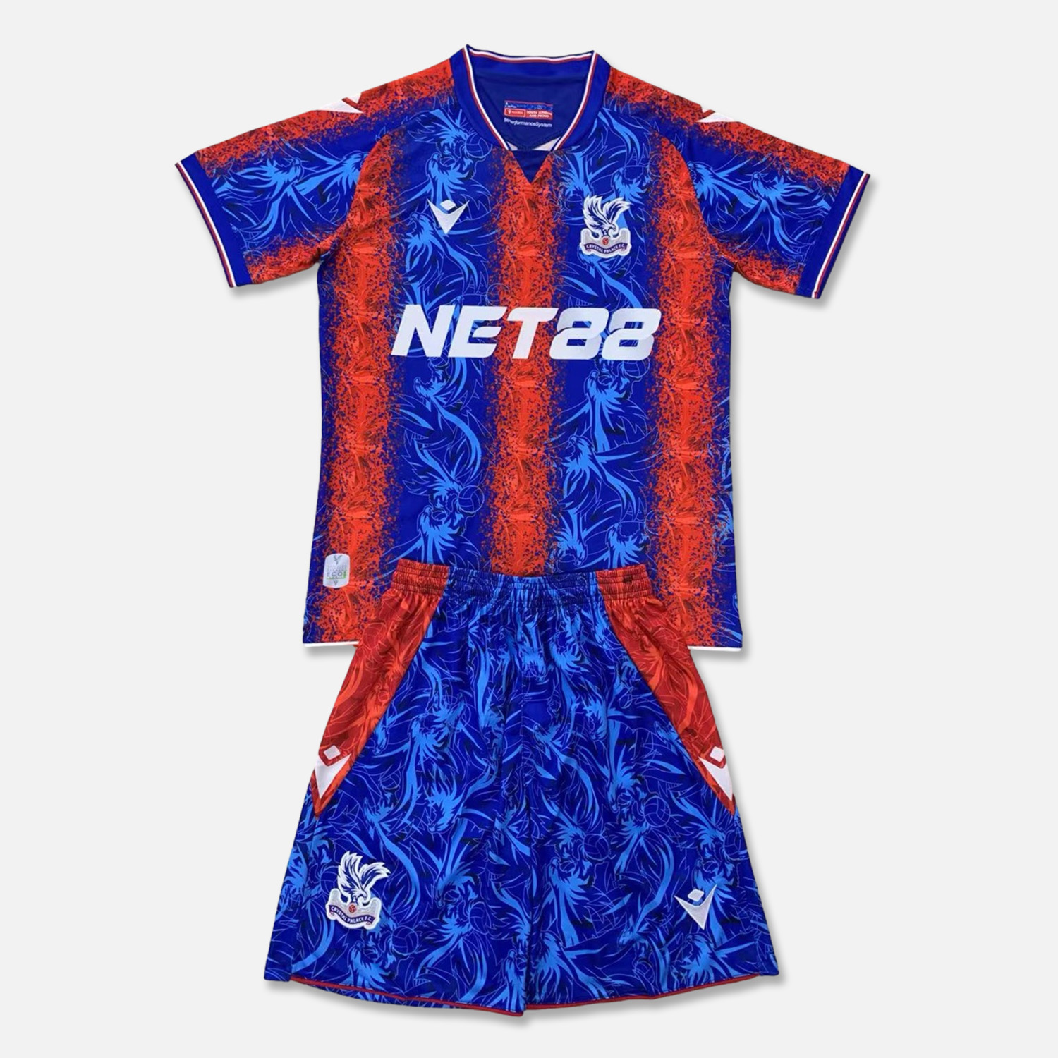 Crystal Palace 24-25 Home Men's Adult Jersey Set - Fans Version - ManixJersey