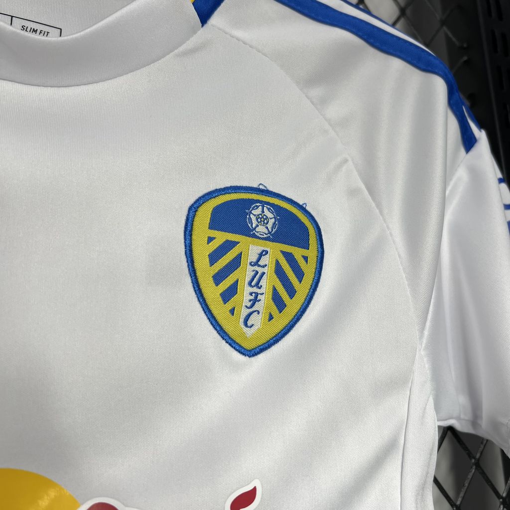 Leeds United 24-25 Home Stadium Kids Kit - ManixJersey