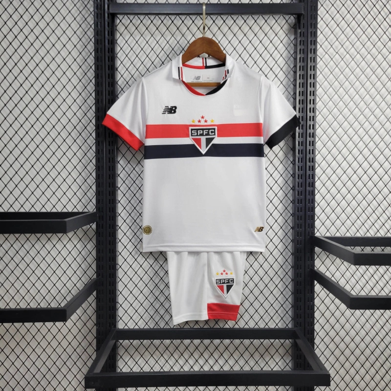 Sao Paulo 2024 Home Stadium Kids Kit - ManixJersey