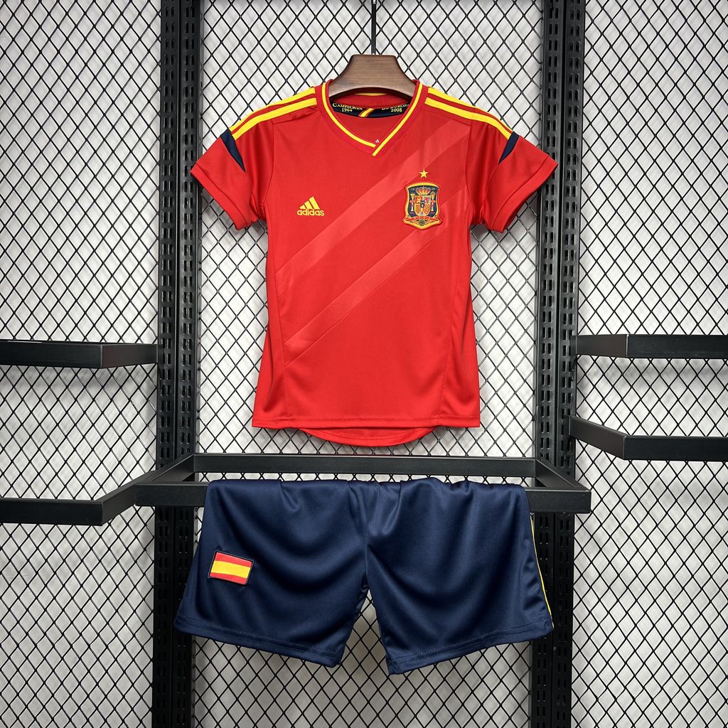 Retro Spain 2012 Home Stadium Kids Kit - ManixJersey