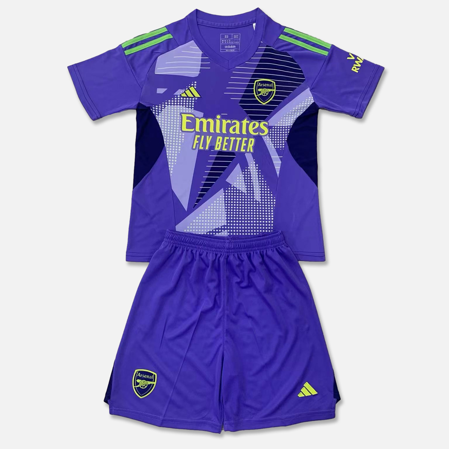 Arsenal 24-25 Purple Goalkeeper Men's Adult Jersey Set - Fans Version - ManixJersey