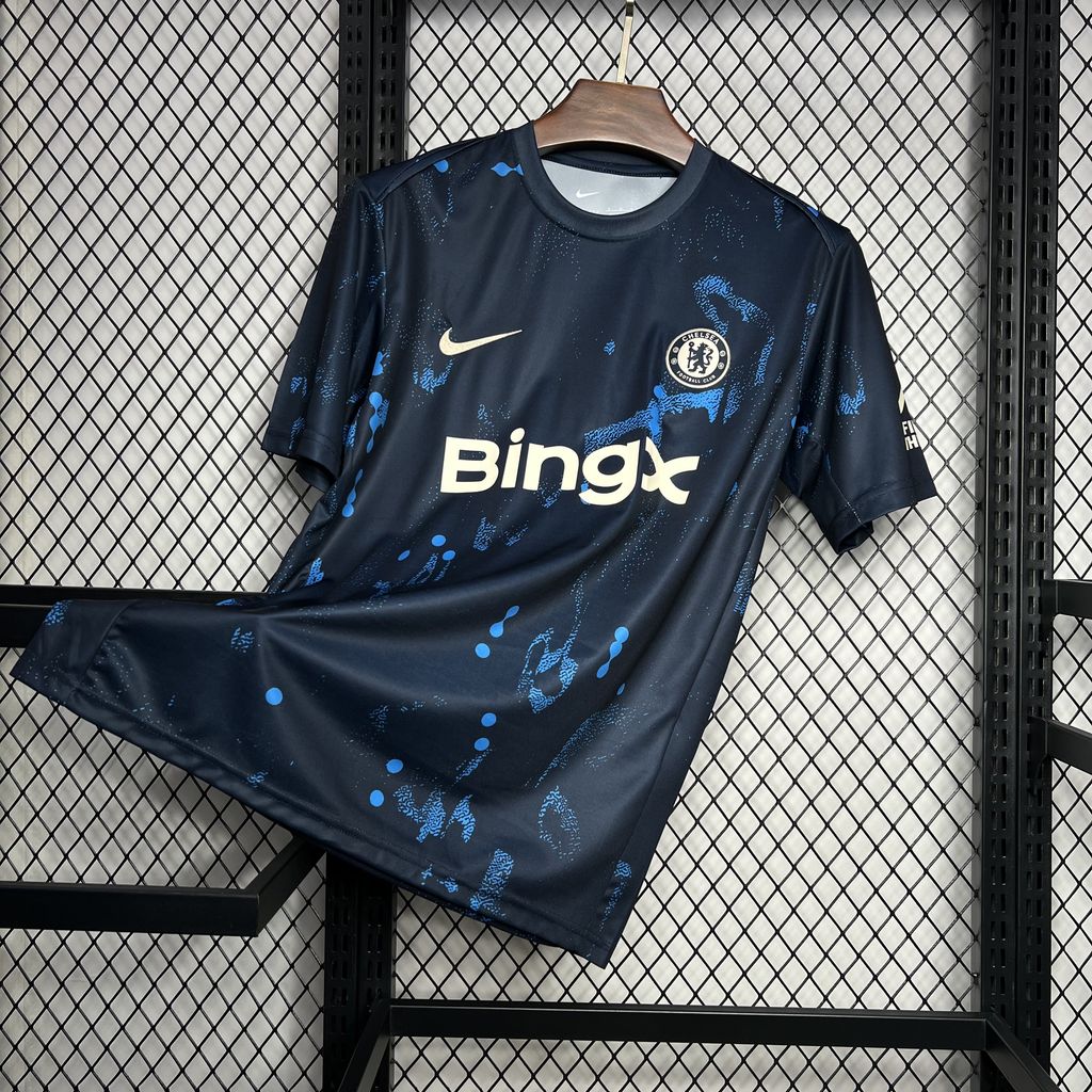 CHELSEA 24-25 Dark Blue Pre-Match Training Jersey - Fans Version - ManixJersey