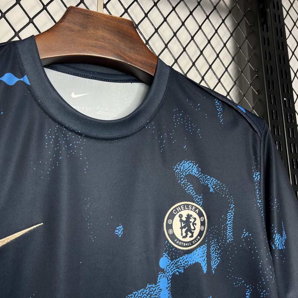 CHELSEA 24-25 Dark Blue Pre-Match Training Jersey - Fans Version - ManixJersey