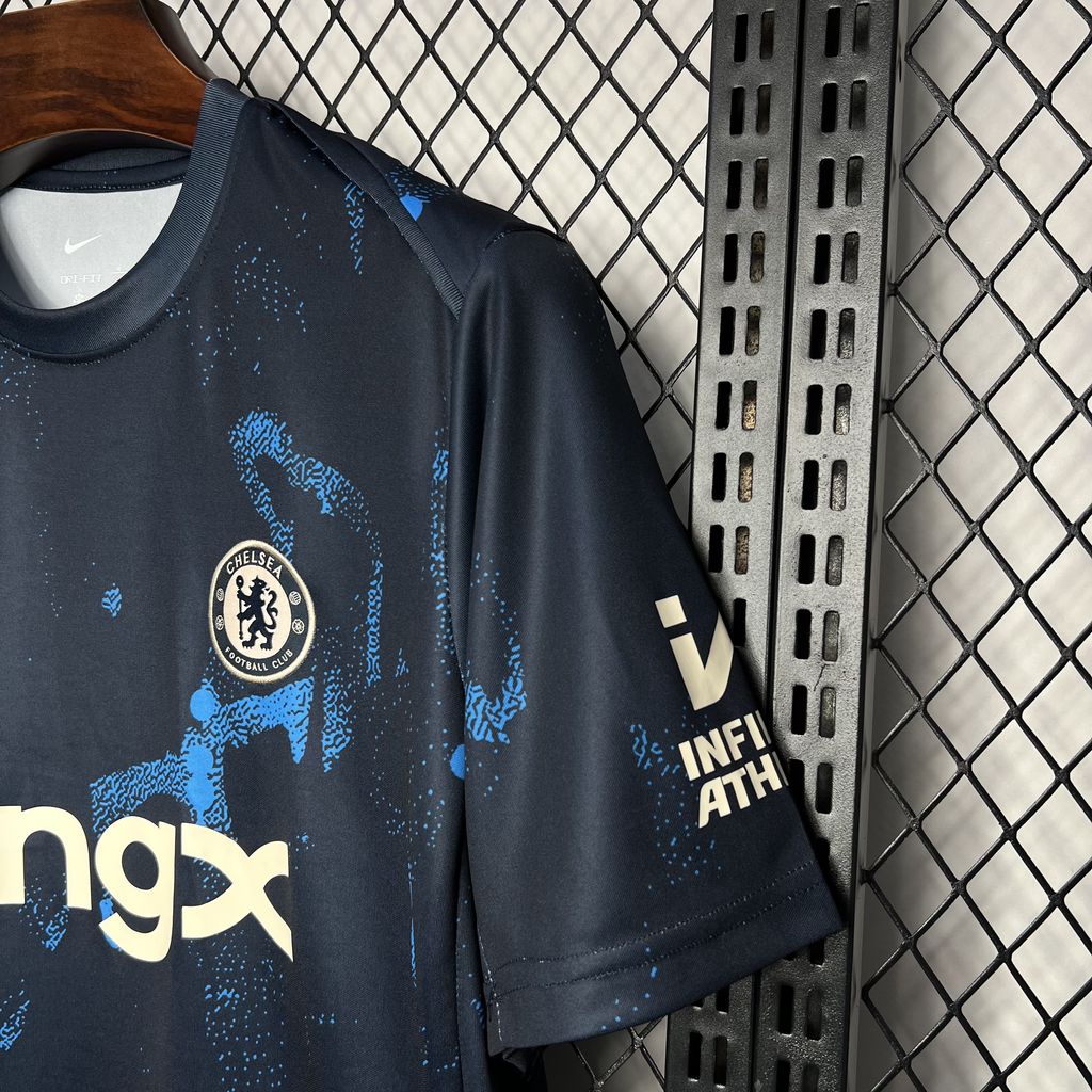 CHELSEA 24-25 Dark Blue Pre-Match Training Jersey - Fans Version - ManixJersey