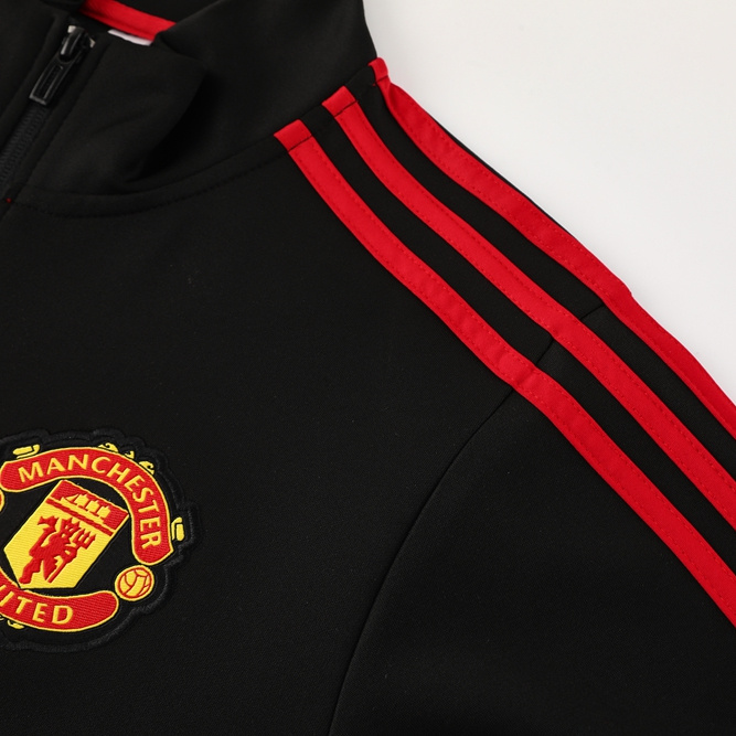 Manchester United 24-25 Jacket Training Tracksuit - Black - ManixJersey