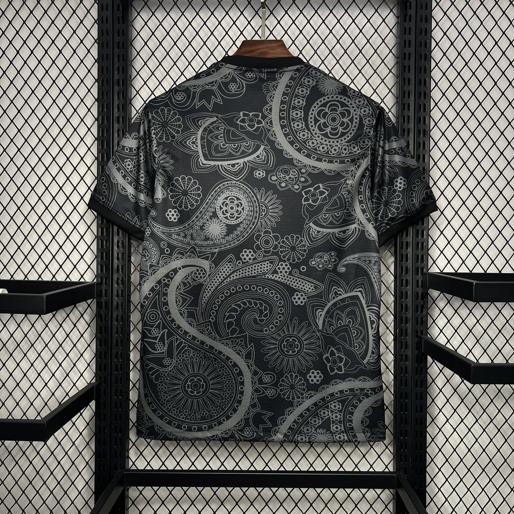 B.A.R.S.A 24-25 Black Grey Pattern Jersey - Fans Version - ManixJersey