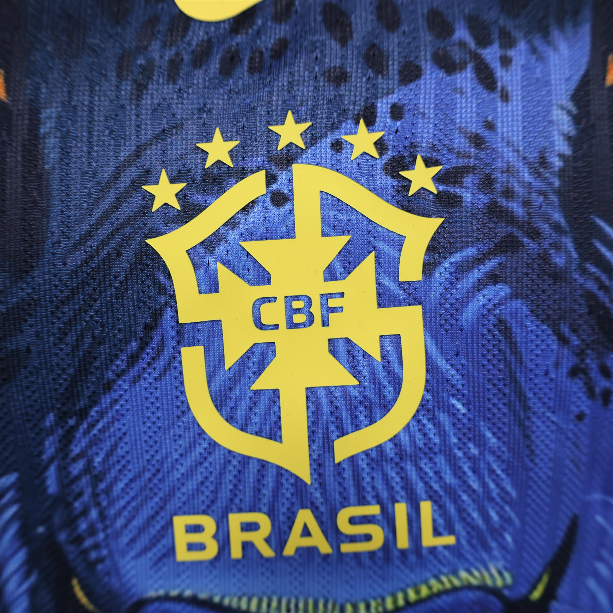 Brazil 2024 Black Blue Tiger Jersey - Player Version - ManixJersey