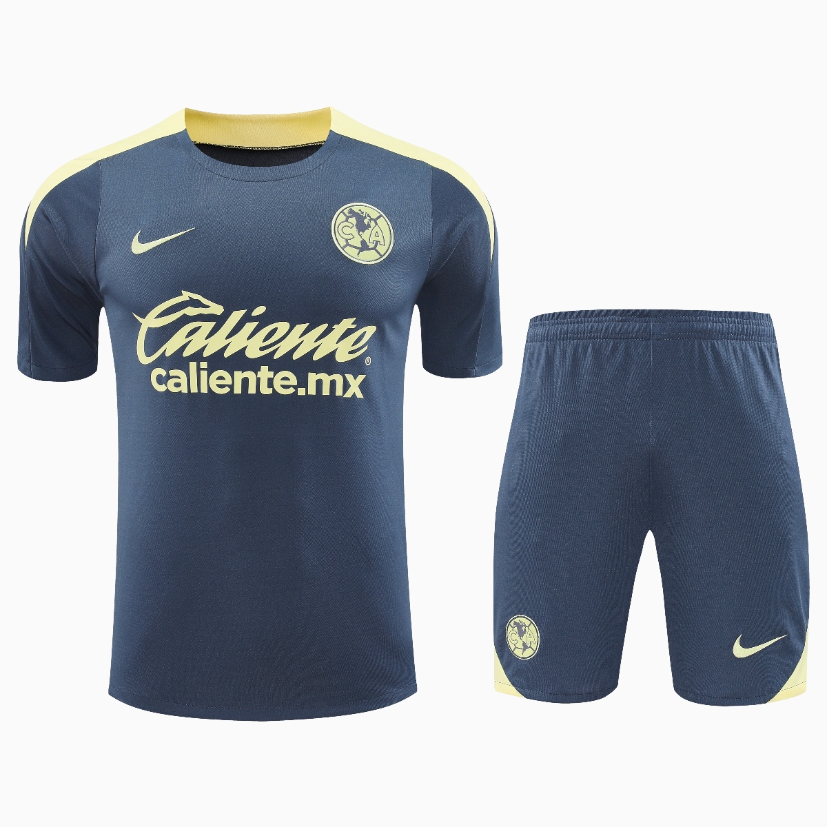 Club América 24-25 Short-Sleeve Training Set - Grey Top & Shorts - ManixJersey