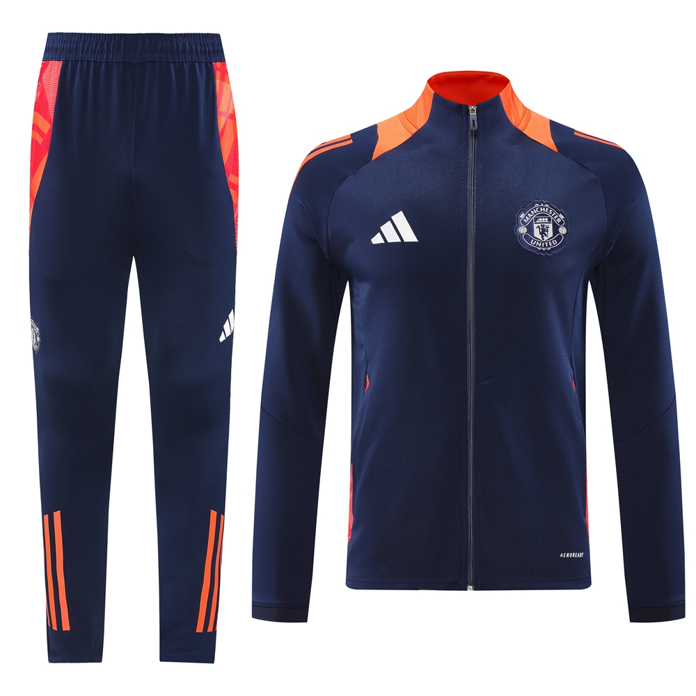 Manchester United 24-25 Jacket Training Tracksuit - Royal Blue - ManixJersey