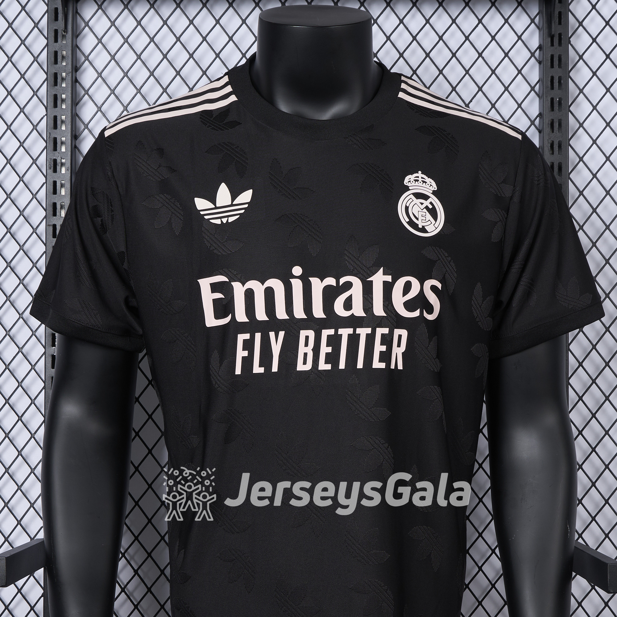 Real Madrid 24-25 Trefoil Black Jersey - Player Version - ManixJersey