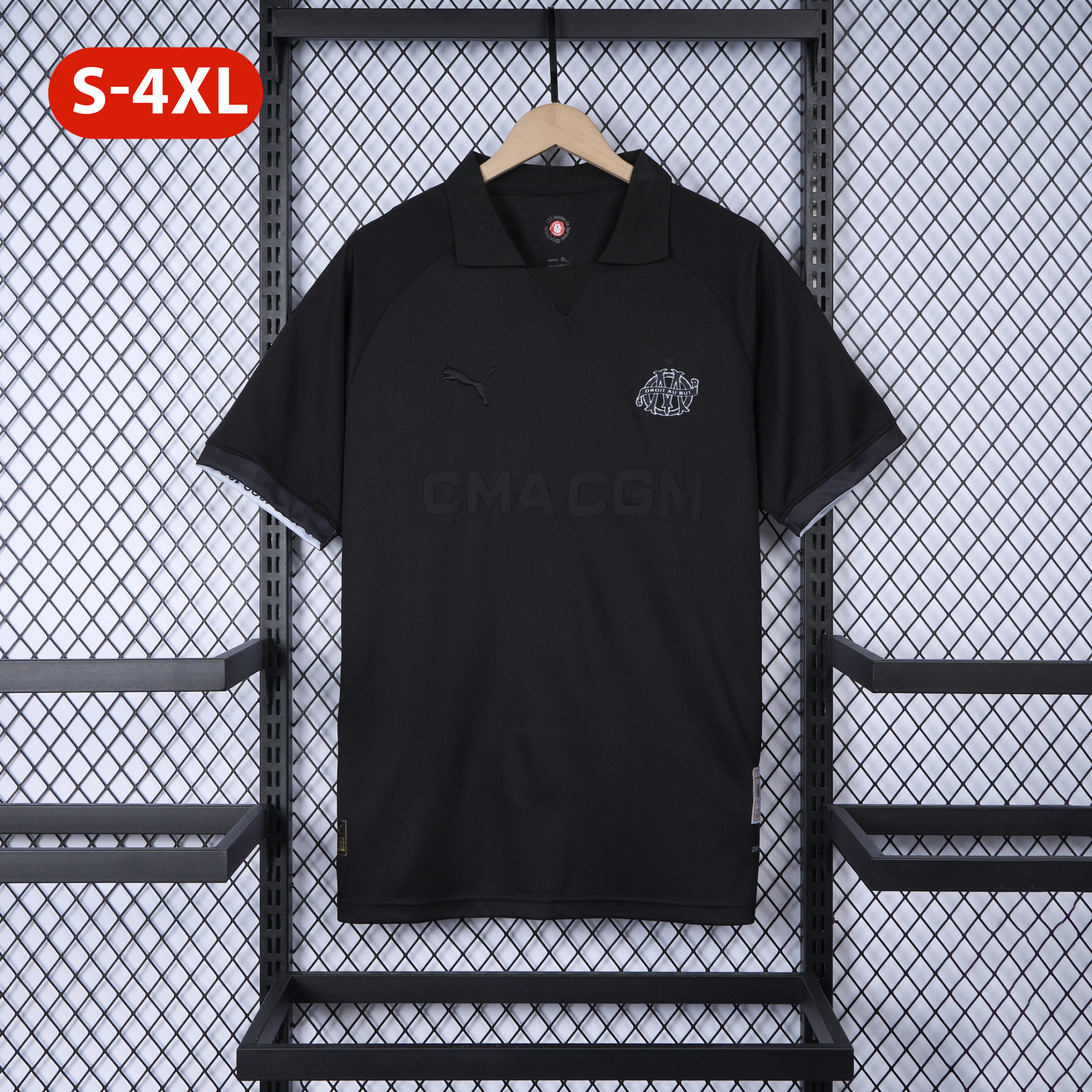 Marseille 24-25 125th Anniversary Black Jersey - Fans Version - ManixJersey