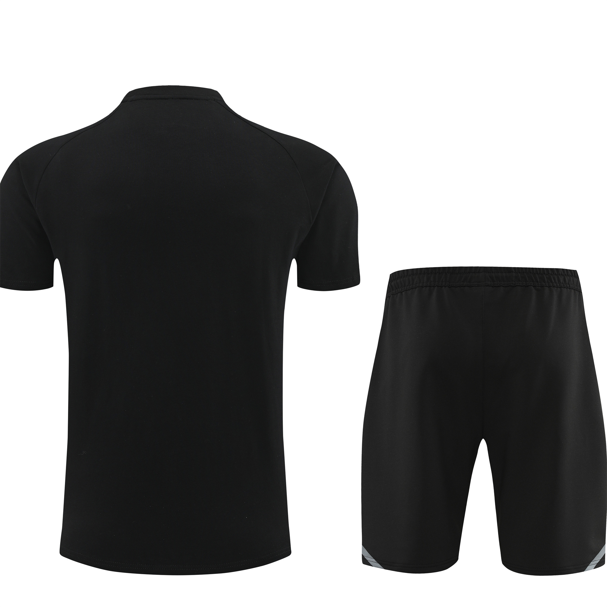 Manchester United 24-25 Short-Sleeve Training Set - Black Top & Shorts - ManixJersey