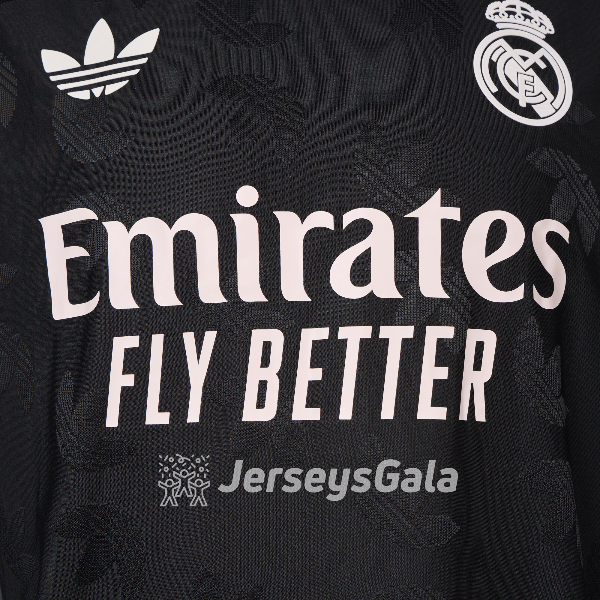 Real Madrid 24-25 Trefoil Black Jersey - Player Version - ManixJersey