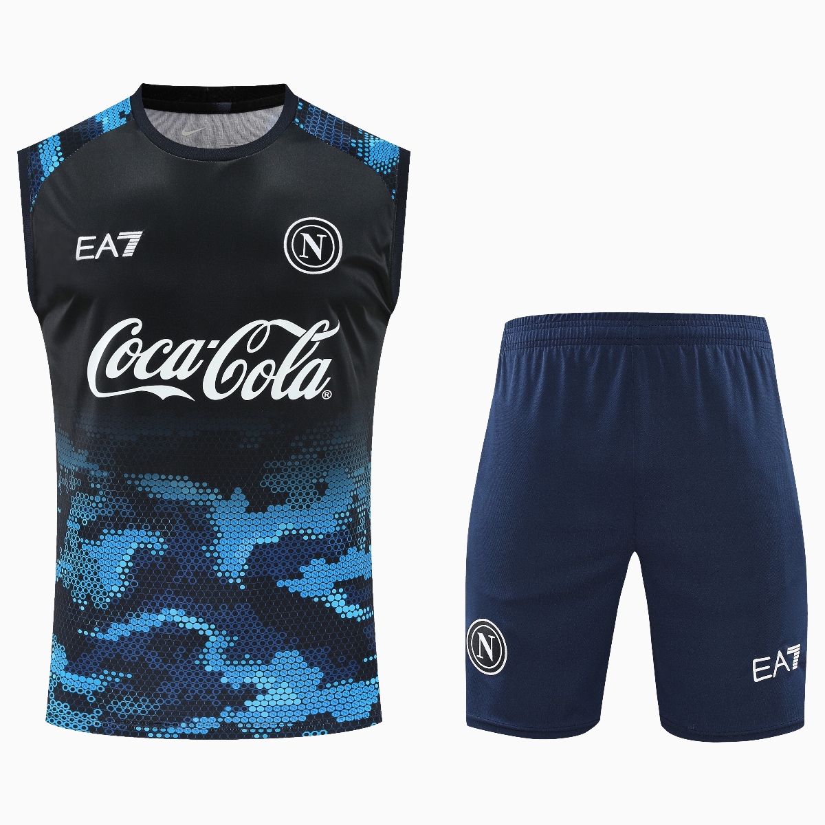 Napoli 24-25 Vest Training Set - Blue Vest & Shorts - ManixJersey