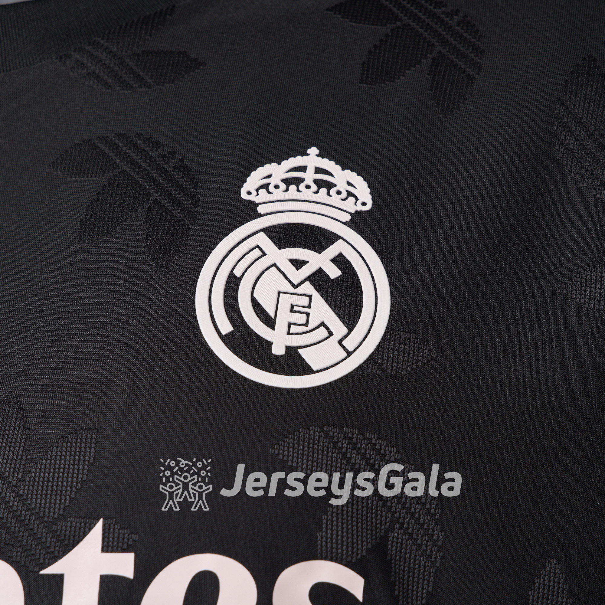 Real Madrid 24-25 Trefoil Black Jersey - Player Version - ManixJersey