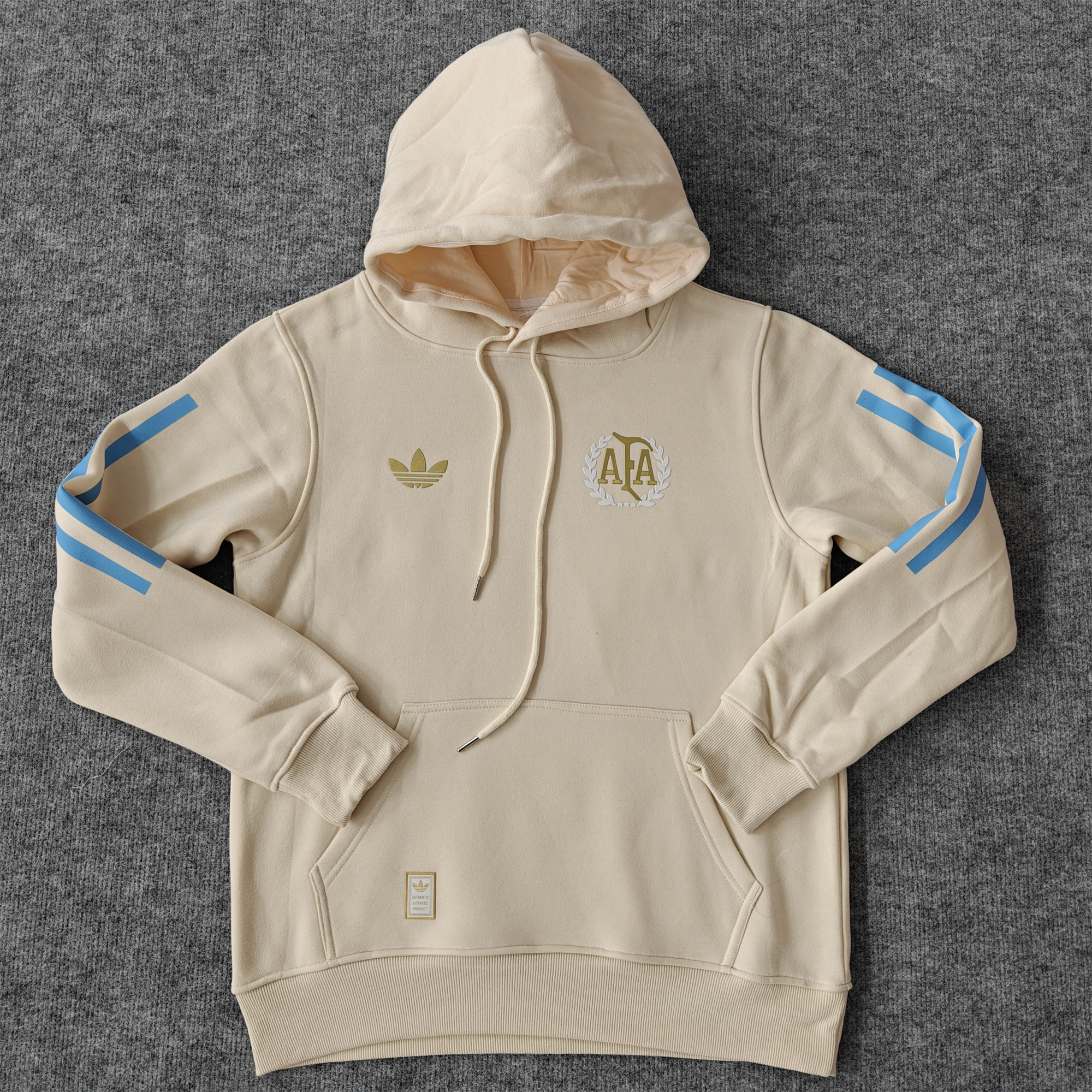 Argentina 24-25 Adi 50 Years Anniversary Hoodie - Beige - ManixJersey