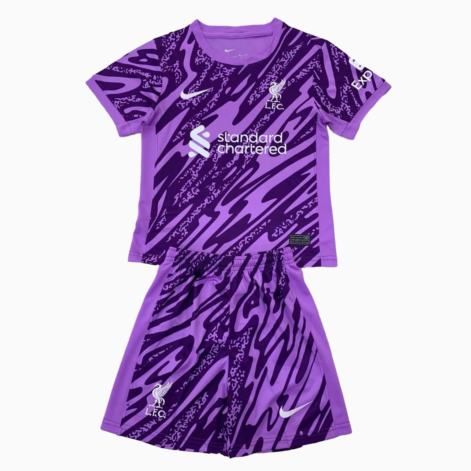 Liver.pool 24-25 Purple Goalkeeper Men's Adult Jersey Set - Fans Version - ManixJersey