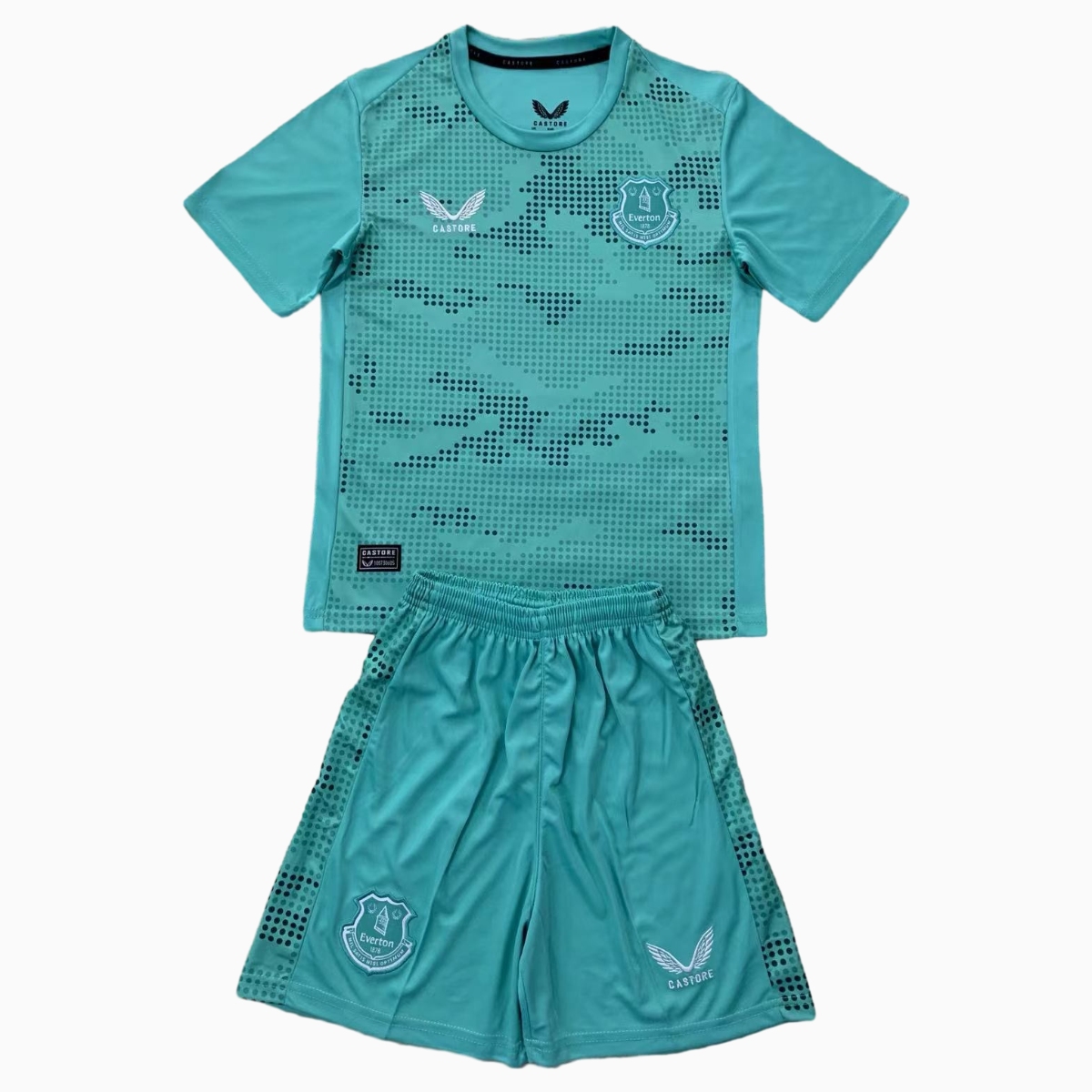 Everton 24-25 Lake Blue Goalkeeper Kids Kit - ManixJersey