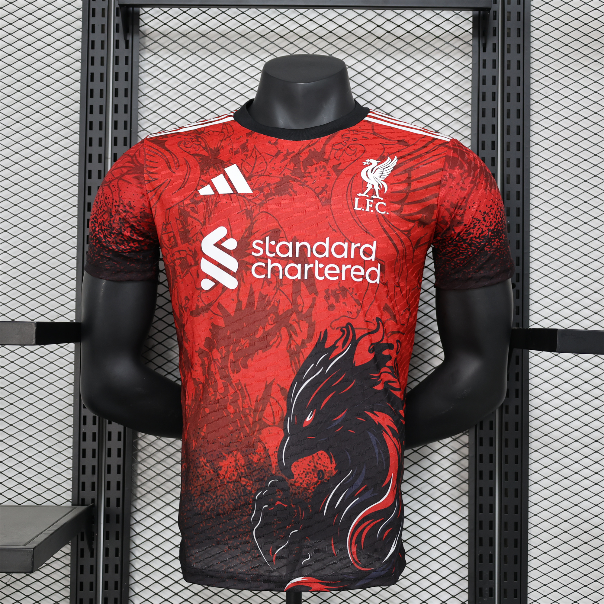 Liver.pool 24-25 Red Black Liver Bird Jersey - Player Version - ManixJersey