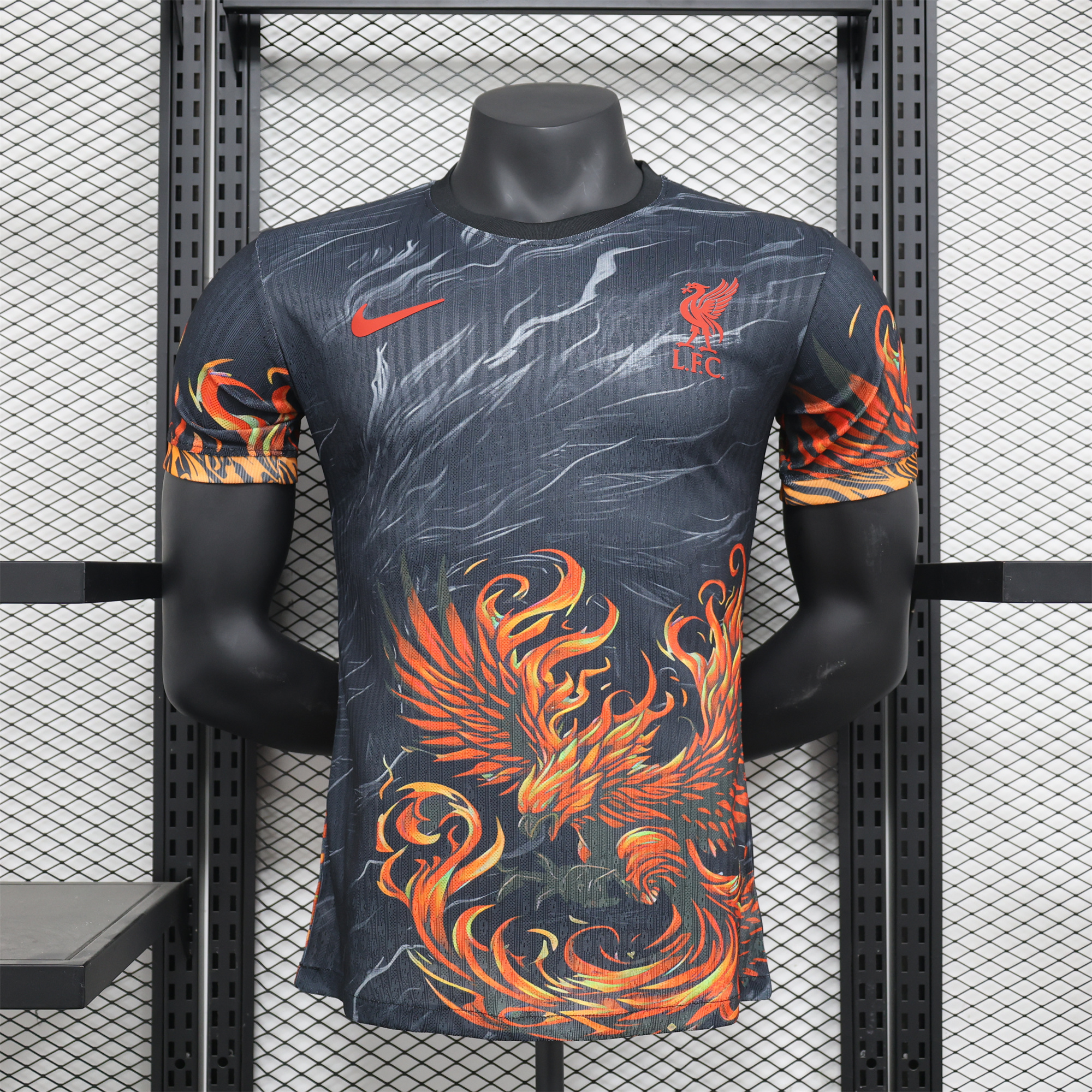 Liver.pool 24-25 Red and Black Phoenix Jersey - Player Version - ManixJersey