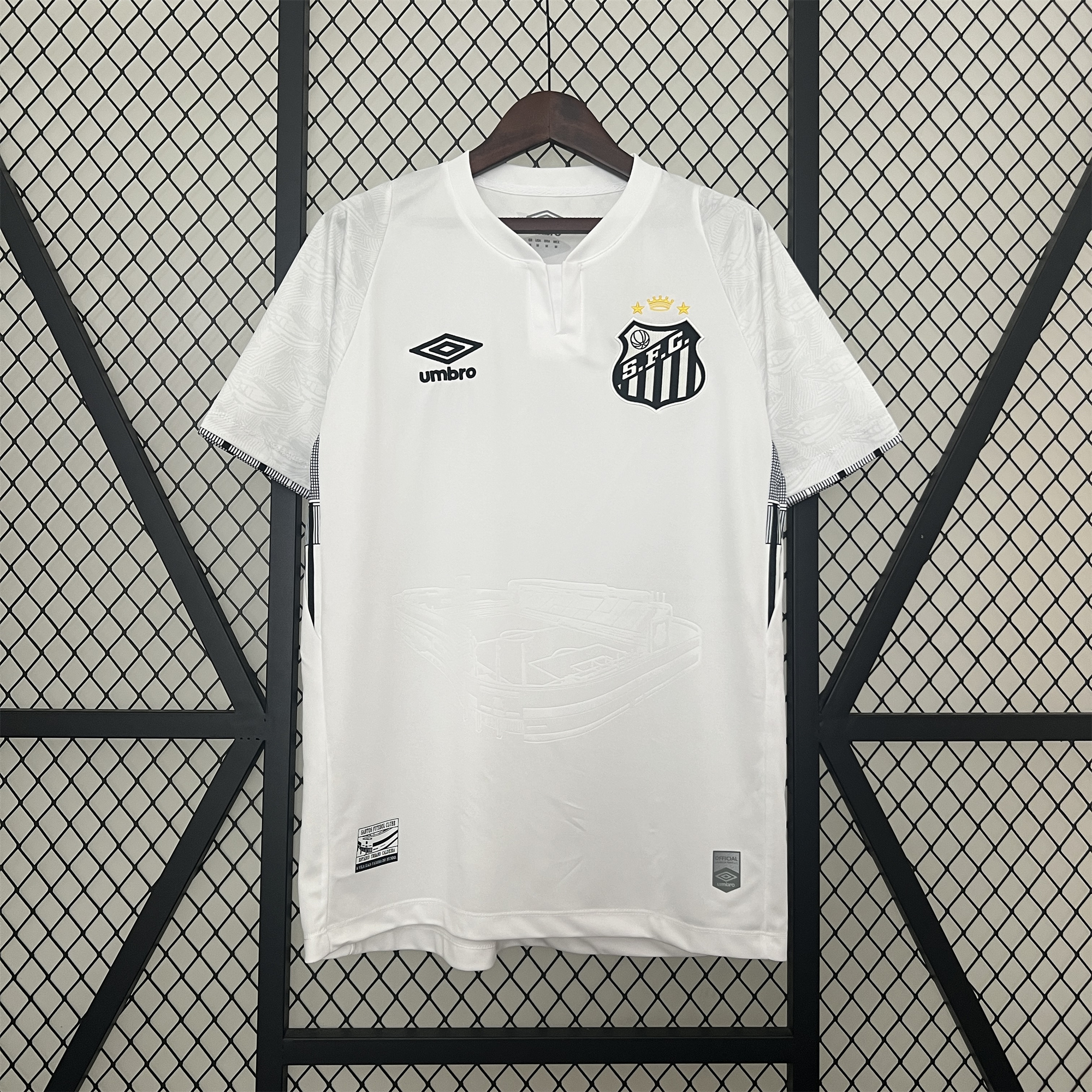 Santos 24-25 Home Unsponsored Jersey - Fans Version - ManixJersey