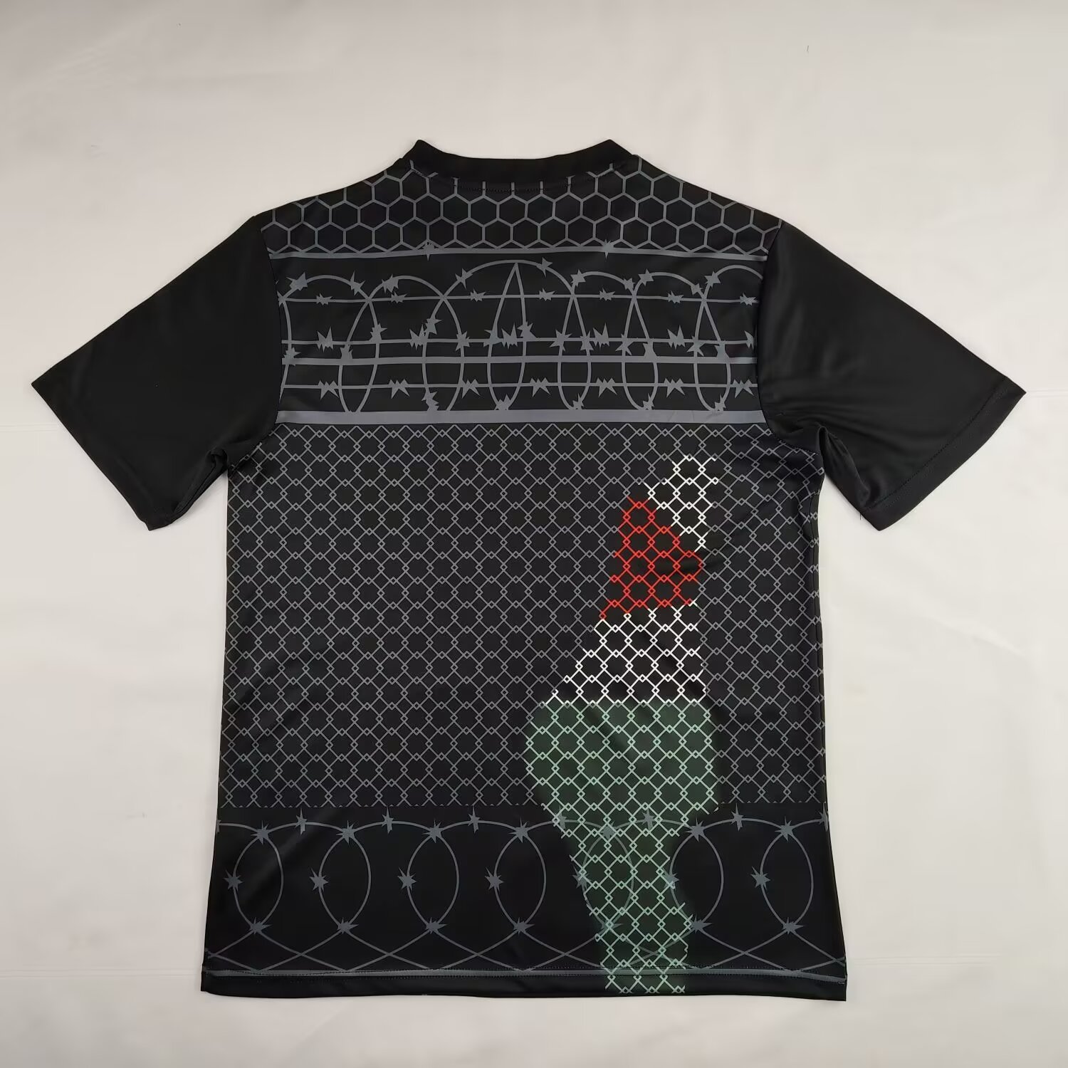 FC Palestina 24-25 Black Barbed Wire Jersey - Fans Version - ManixJersey