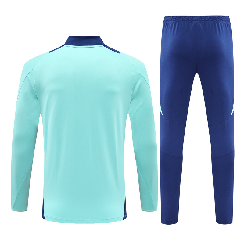 Manchester United 24-25 Long Sleeve Training Set - Lake Blue - ManixJersey