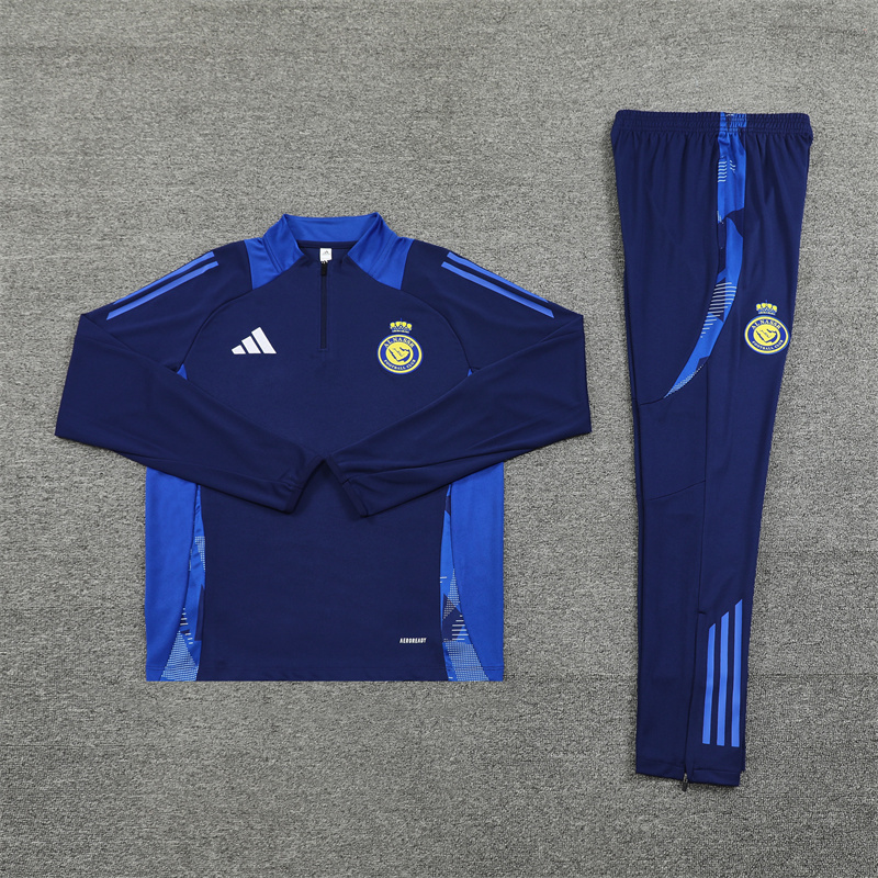 Al Nassr Riyadh Victory 24-25 Long Sleeve Training Set - Royal Blue - ManixJersey