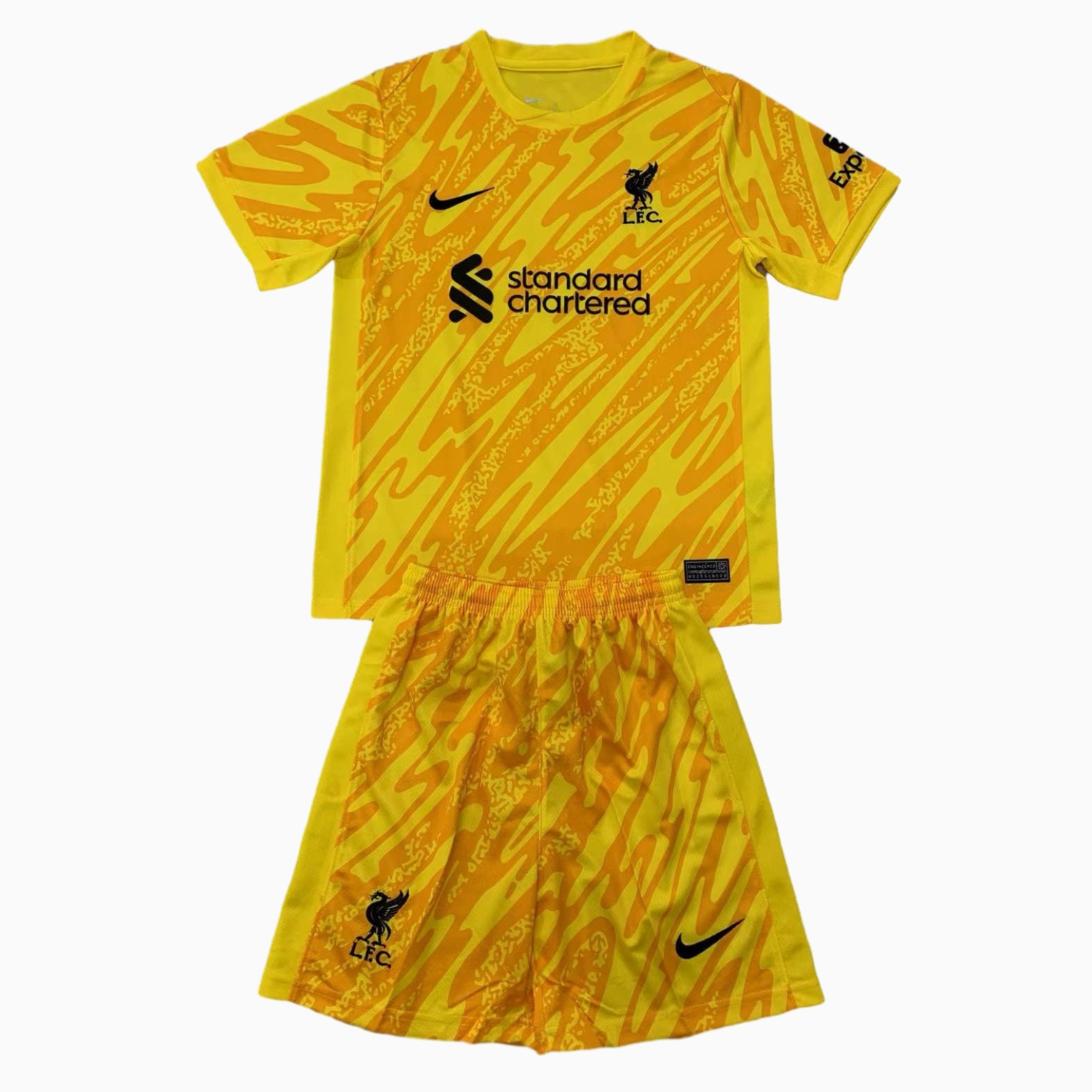 Liver.pool 24-25 Yellow Goalkeeper Men's Adult Jersey Set - Fans Version - ManixJersey