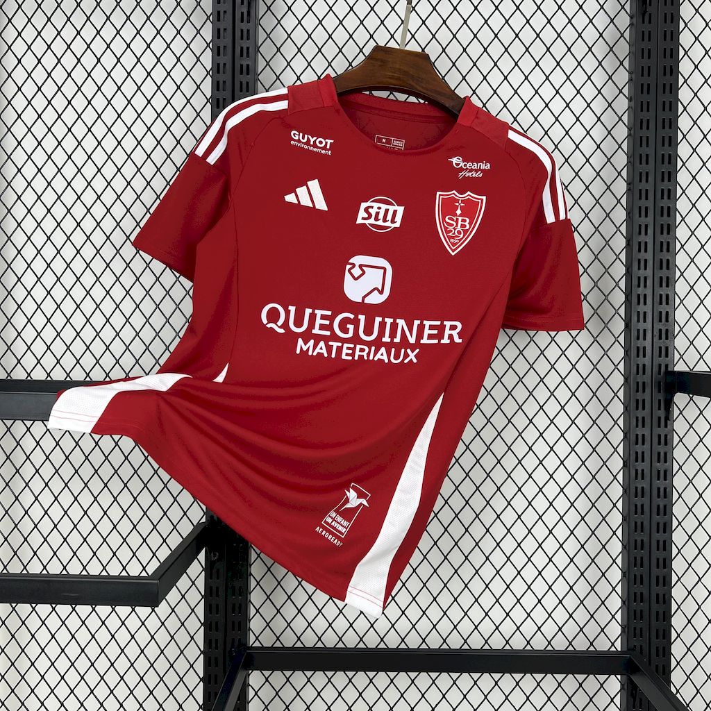 Stade Brestois 24-25 Home Jersey - Fans Version - ManixJersey