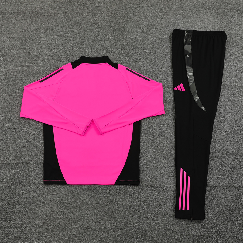 Real Madrid 24-25 Long Sleeve Training Set - Rose Red - ManixJersey
