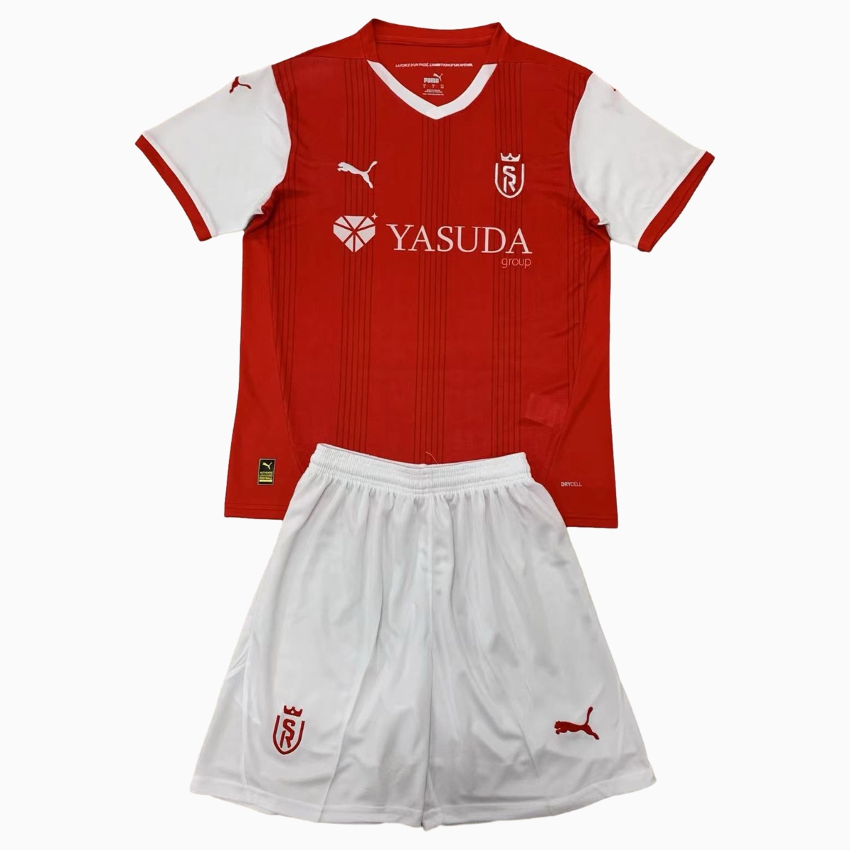 Stade Reims 24-25 Home Men's Adult Jersey Set - Fans Version - ManixJersey