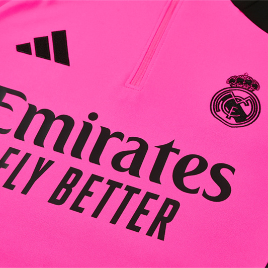 Real Madrid 24-25 Long Sleeve Training Set - Rose Red - ManixJersey