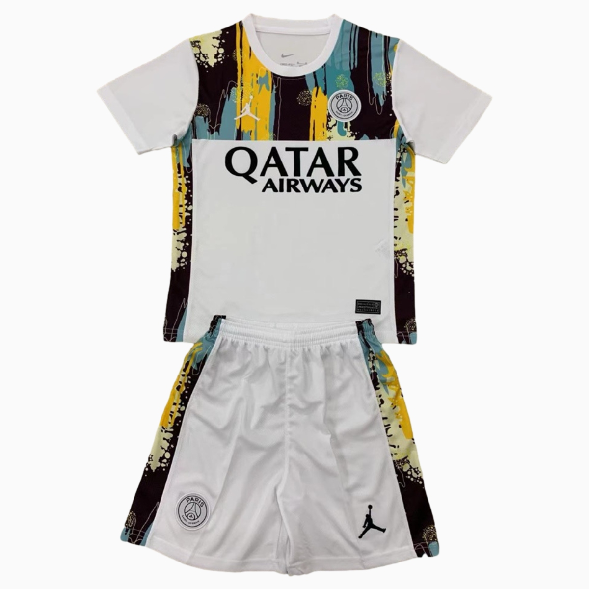 Paris Saint-Germain PSG 24-25 JD White Special Edition Men's Adult Jersey Set - Fans Version - ManixJersey
