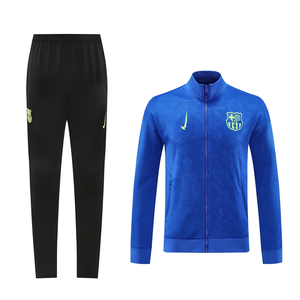 B.A.R.S.A 24-25 Jacket Training Tracksuit - Blue Top and Black Pants - ManixJersey