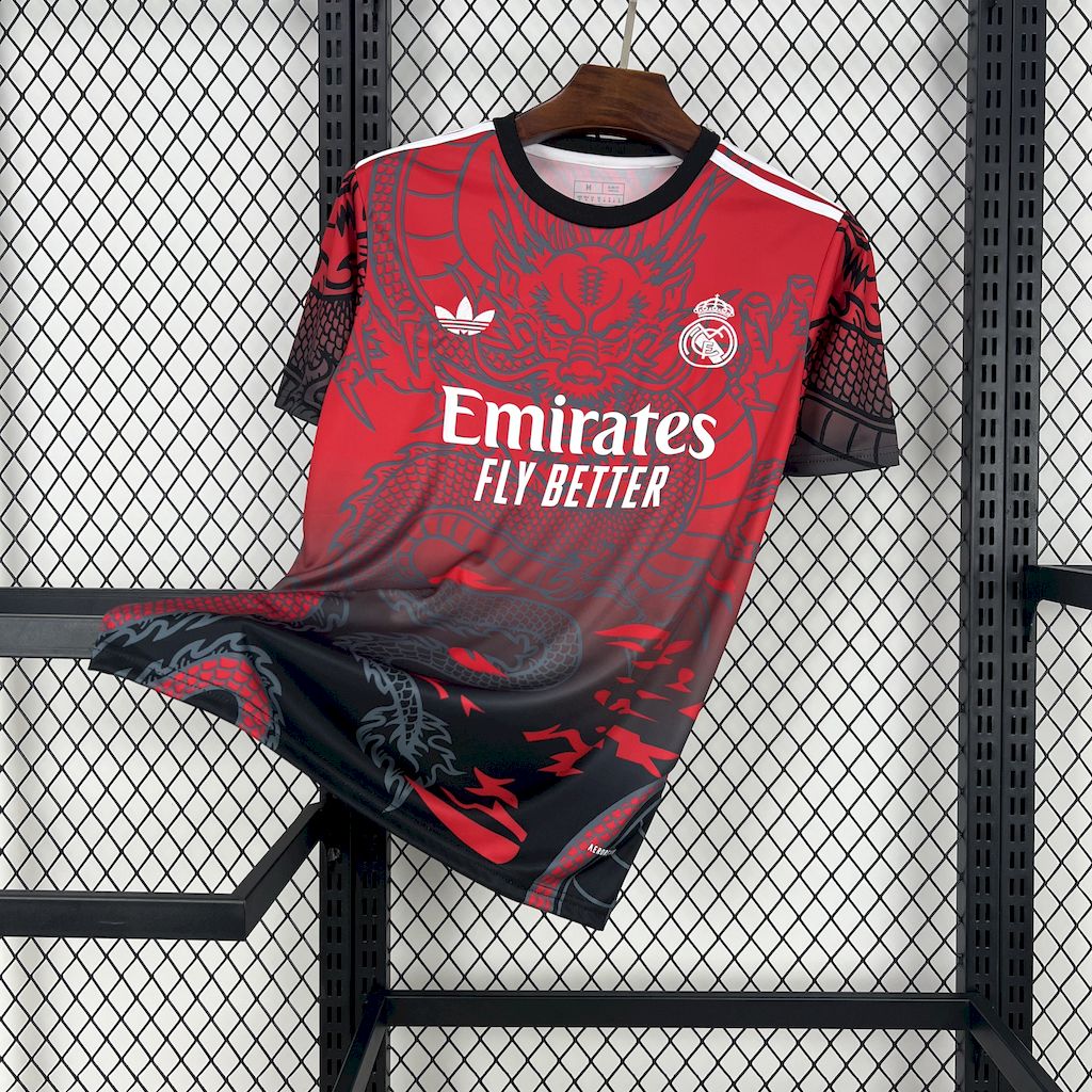 Real Madrid 24-25 Red & Black Dragon Special Edition Jersey - ManixJersey