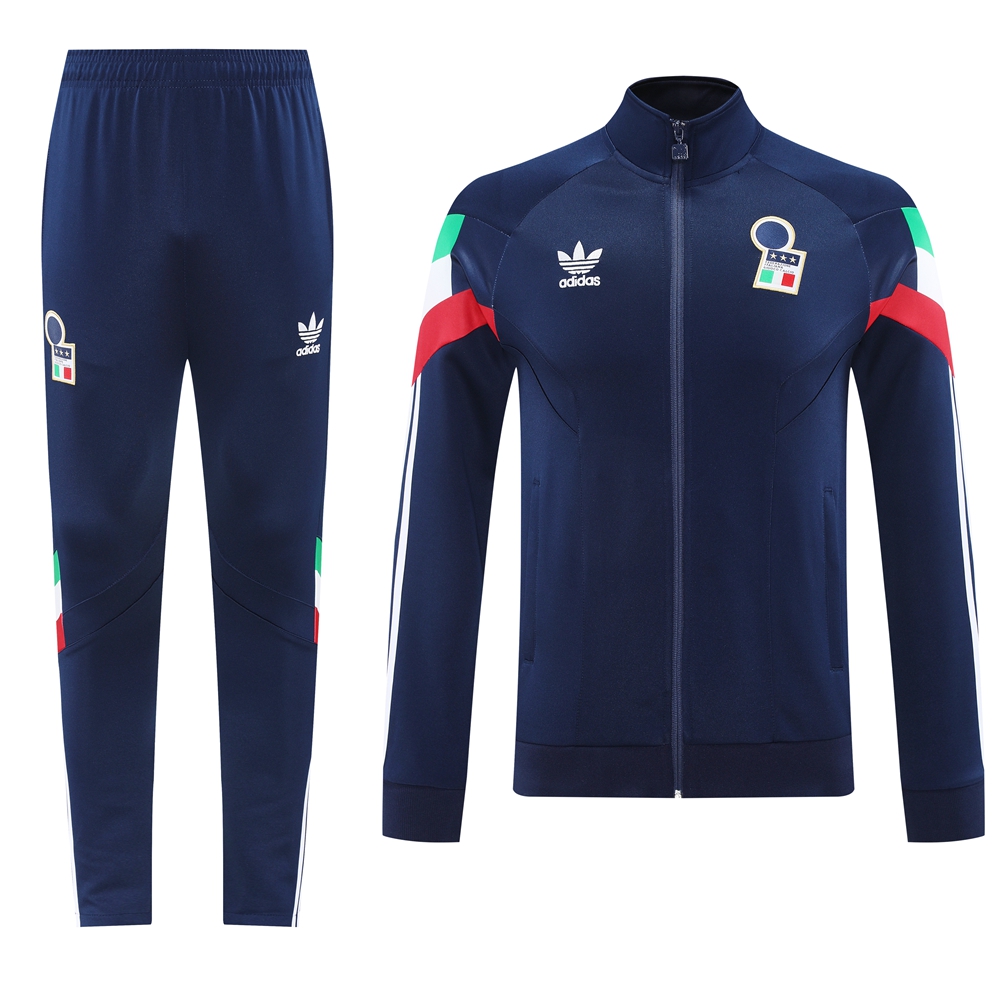 Italy 24-25 Training Hoodie Set - Royal Blue Hoodie and Pants - ManixJersey