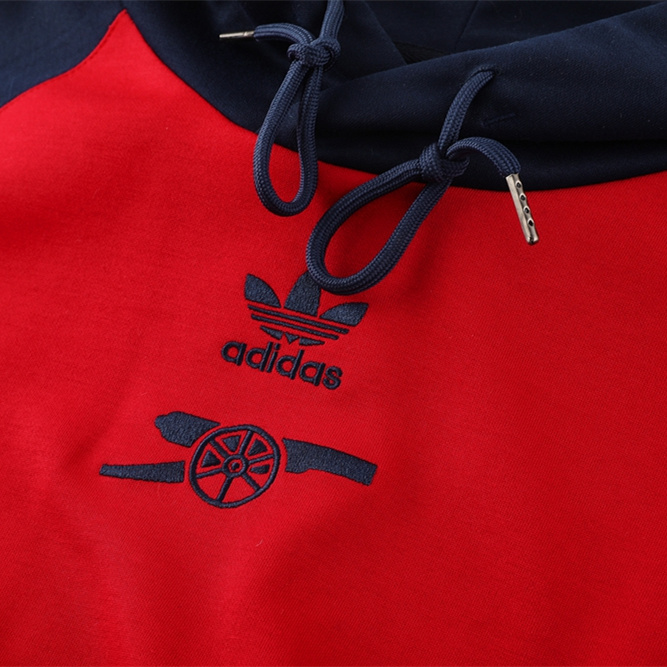 Arsenal 24-25 Originals LFSTLR Training Hoodie Set - Red Hoodie and Deep Blue Pants - ManixJersey