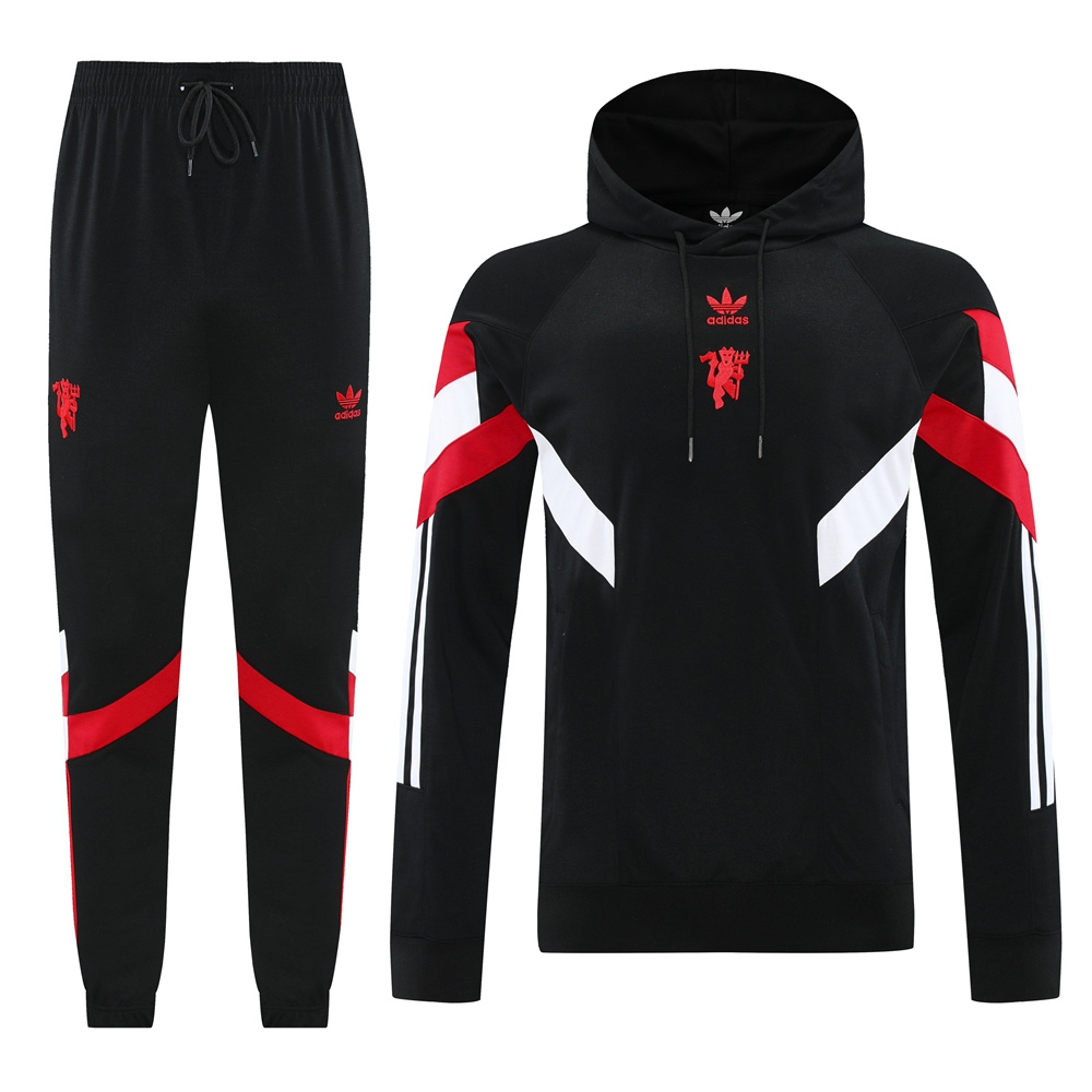 Manchester United 24-25 Originals LFSTLR Training Hoodie Set - Black - ManixJersey