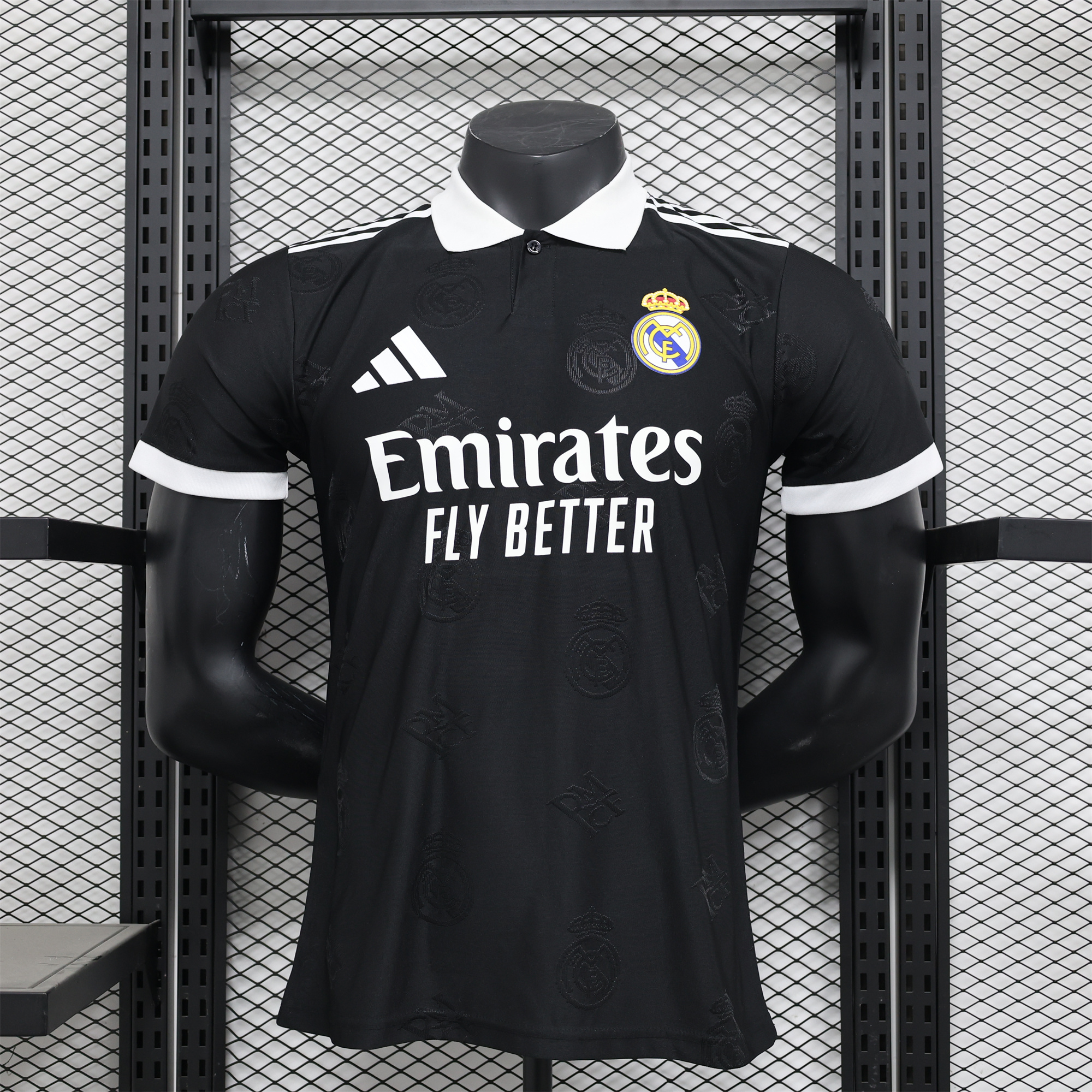 Real Madrid 24-25 Black LOGO Special Edition Jersey - Player Version - ManixJersey