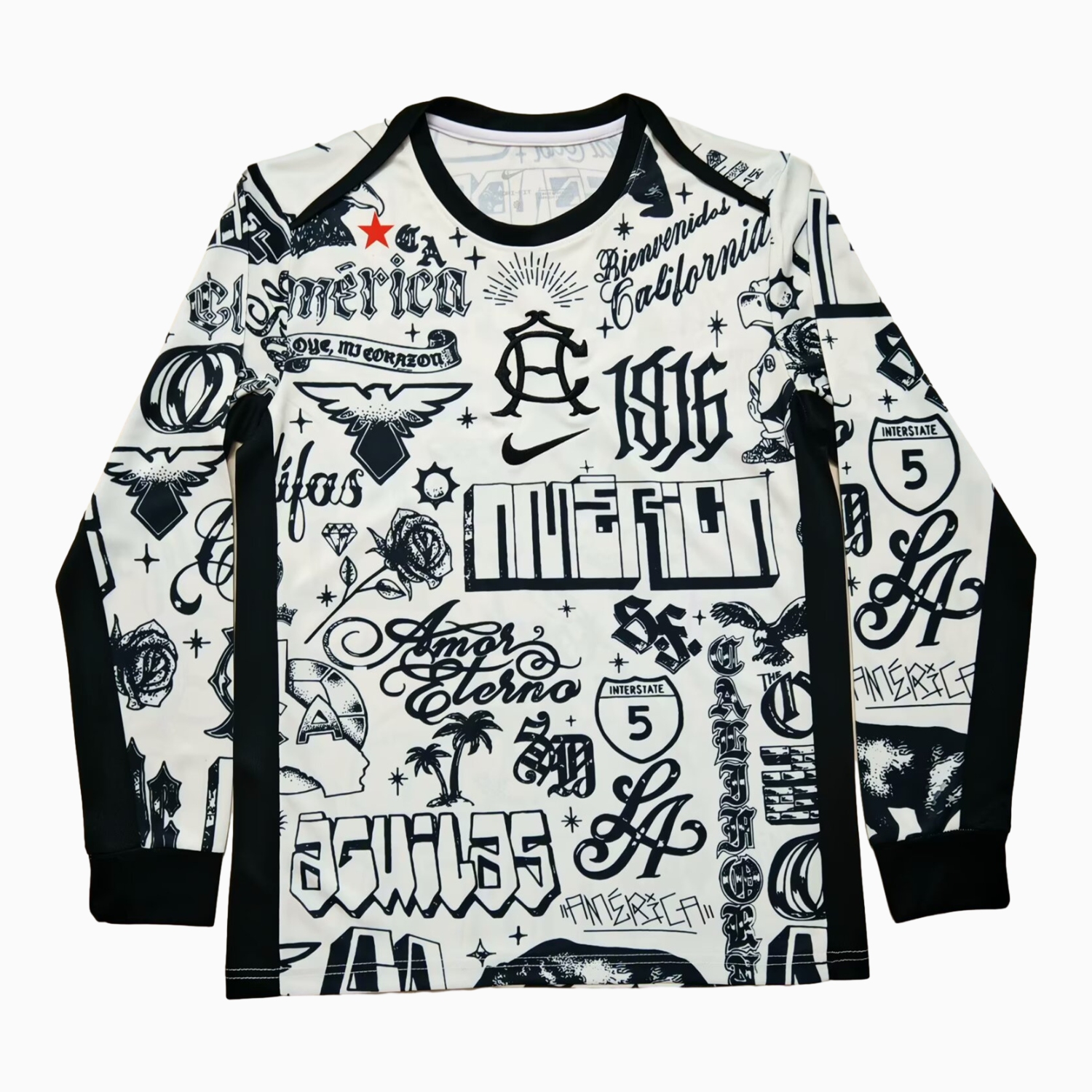 Club América 24-25 Pre-match 2 White Training Long Sleeves Jersey - Fans Version - ManixJersey