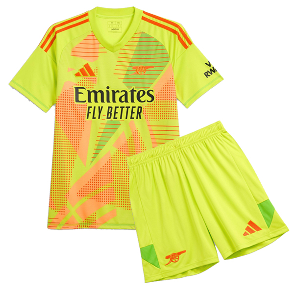 Arsenal 24-25 Yellow Goalkeeper Kids Kit - ManixJersey
