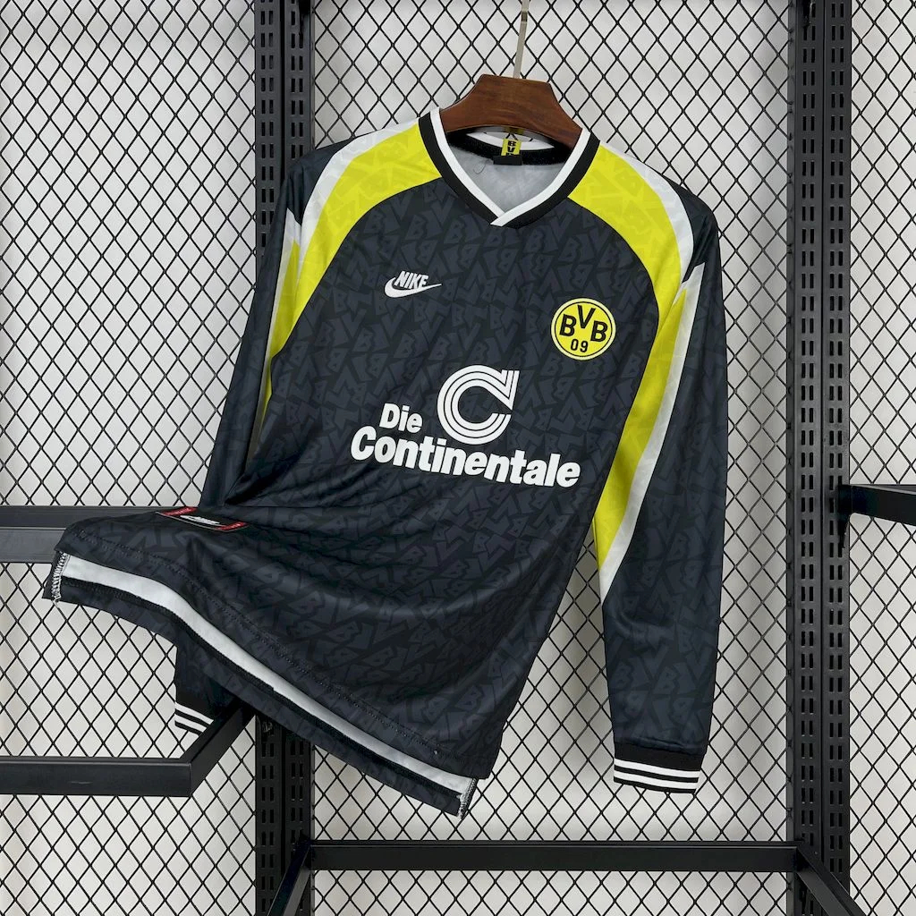 Retro Dortmund 1995-96 Away Long Sleeves Jersey - ManixJersey