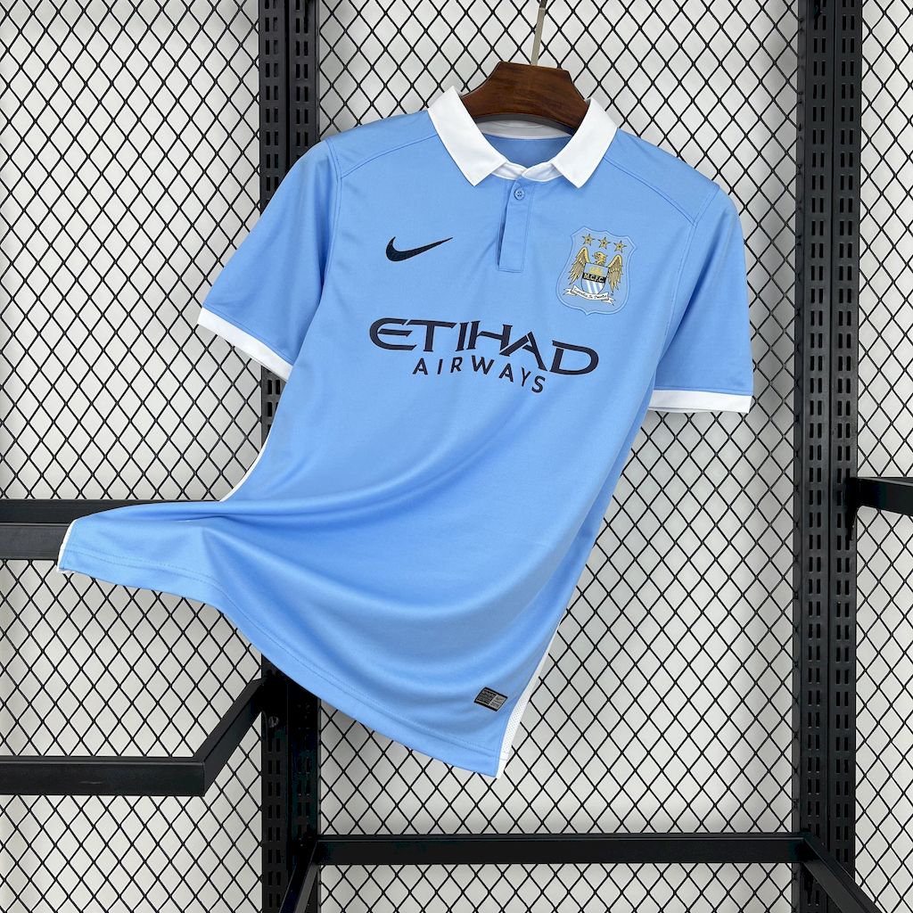 Retro Manchester City 2015-16 Home Jersey - ManixJersey