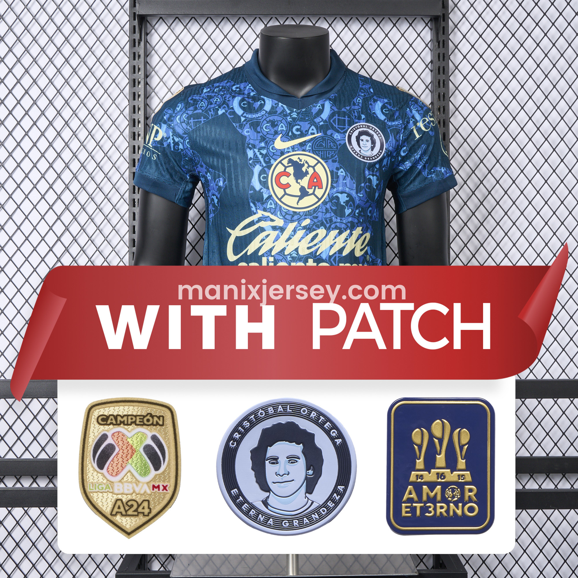 【New Patches】Club América 24-25 Away Jersey - Player Version - ManixJersey