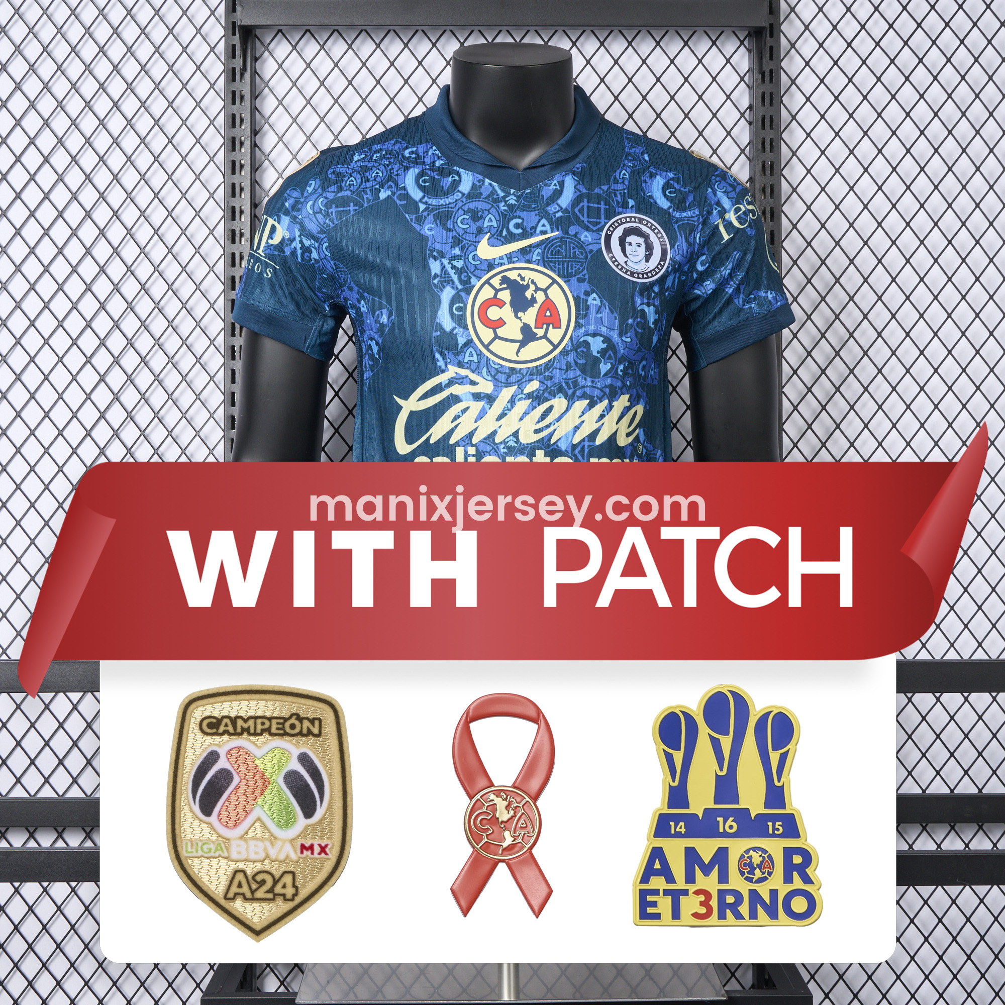 【New Patches】Club América 24-25 Away Jersey - Player Version - ManixJersey
